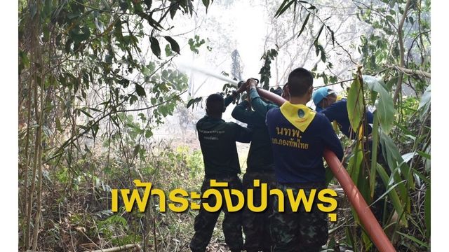 ทัพไทยหนุนช่วยประชาชน-เฝ้าระวังไฟไหม้ป่าพรุควนเคร็ง