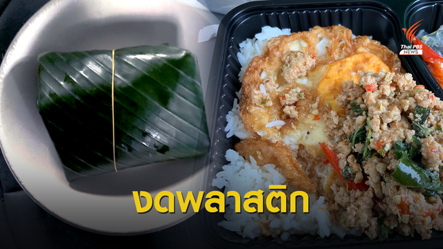 นายกฯ สั่งใช้ใบตองแทนกล่องพลาสติกข้าวกะเพรา