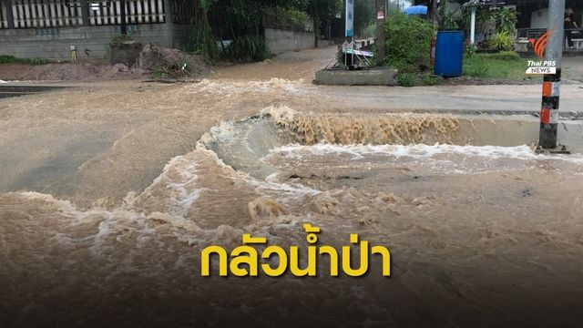 ชาวสวนผึ้งกังวลน้ำป่า เฝ้าระวังหลังฝนตกหนักในพื้นที่