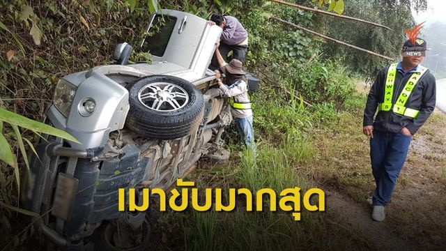 วันแรกเกิดอุบัติเหตุ 464 ครั้ง 30% เมาแล้วขับ