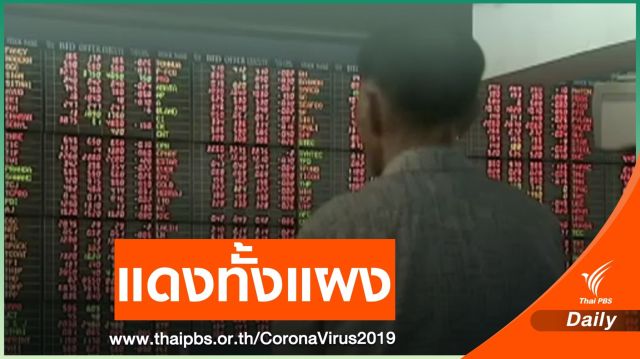  หุ้นไทยดิ่งหนักกว่า 70 จุด เหตุกังวล COVID-19 ระบาด