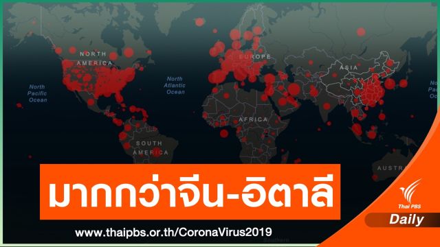 ทั่วโลกติดเชื้อ 5.2 แสนคน สหรัฐฯ ป่วยสูงกว่าจีน-อิตาลีแล้ว