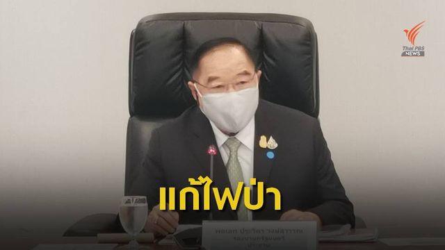 "พล.อ.ประวิตร" เตรียมลงพื้นที่ติดตามปัญหาไฟป่า 
