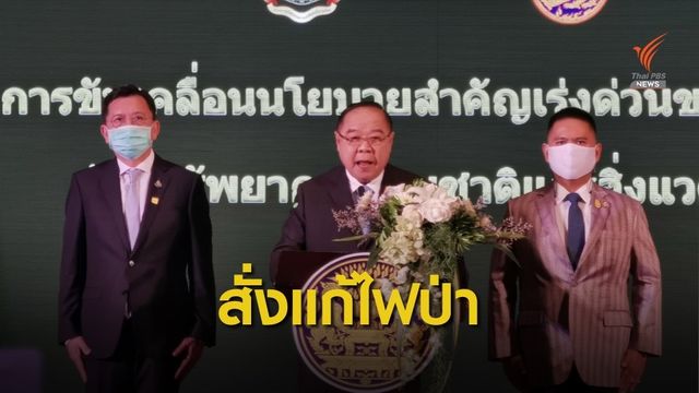 “ประวิตร” กำชับ ผู้ว่าฯ เร่งปลูกป่า ป้องกันไฟป่า แก้หมอกควัน