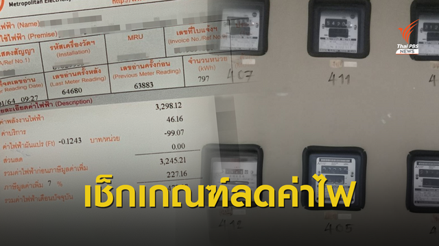 เช็กเกณฑ์ลดค่าไฟบ้านฟรี เยียวยา COVID-19 
