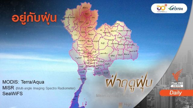 หลักฐานภาพถ่ายดาวเทียม ชี้ไทยเผชิญฝุ่นมาแล้ว 20 ปี 
