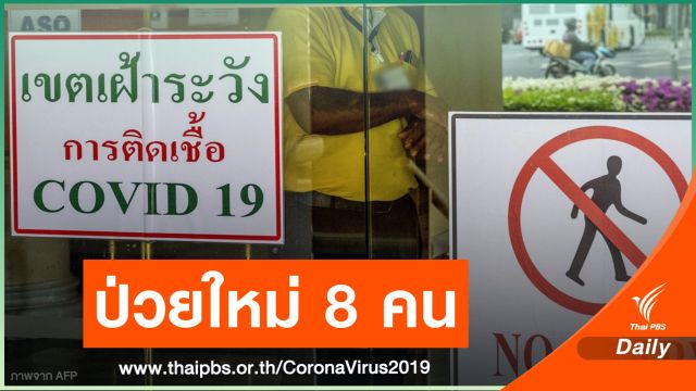 พบป่วยโควิดเพิ่ม 8 คนกลับจาก ตปท. เป็นแม่บ้านชาวไทย 4 คน