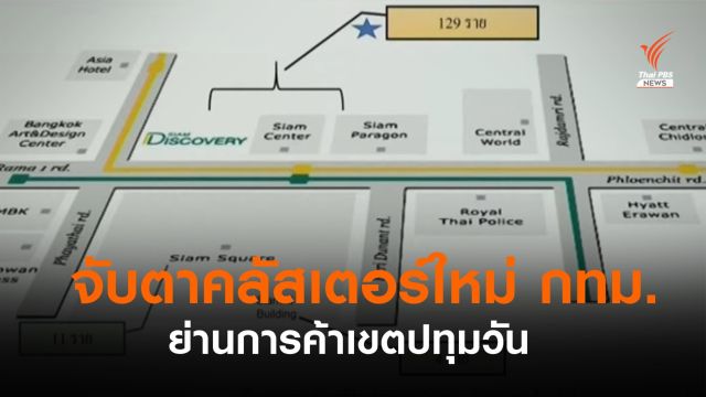 คลัสเตอร์ใหม่ กทม. ย่านการค้าเขตปทุมวัน ติดโควิด 144 คน