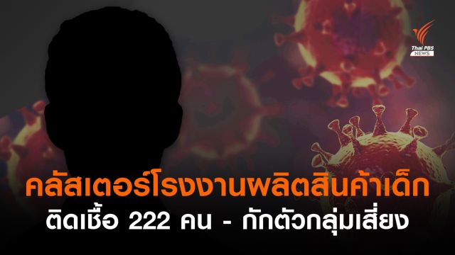 คลัสเตอร์โรงงาน ใน อ.กระทุ่มแบน ติดเชื้อ 222 คน