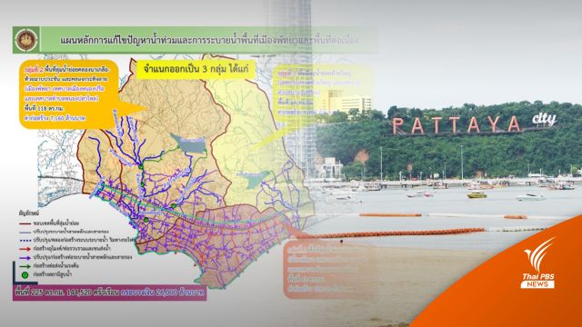 กางแผนโครงการ 2.6 หมื่นล้าน แก้น้ำท่วม “เมืองพัทยา” ยั่งยืน 