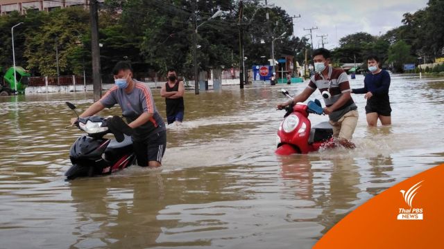 ฝนตกหนักทำน้ำท่วม "จันทบุรี" บางพื้นที่น้ำสูงเกือบ 2 เมตร 