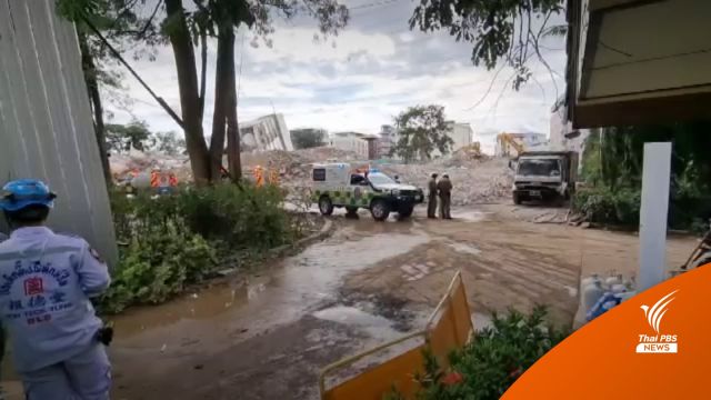 ช่วยสำเร็จ! คนขับรถแบคโฮบาดเจ็บ เหตุตึกถล่มย่านประชาชื่น