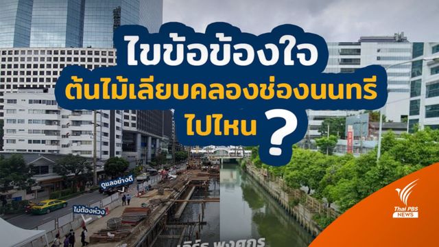 กทม.แจงต้นไม้ "คลองช่องนนทรี" หายไปไหน