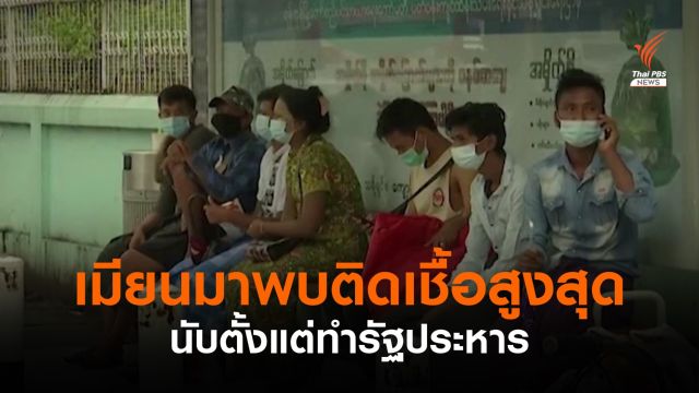 เมียนมาพบผู้ติดเชื้อใหม่ 595 คน เพิ่มสูงสุดนับตั้งแต่ทำรัฐประหาร