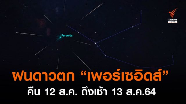  5 ทุ่มคืนวันที่ 12 ถึงเช้า 13 ส.ค. ชวนชม “ฝนดาวตกเพอร์เซอิดส์” 