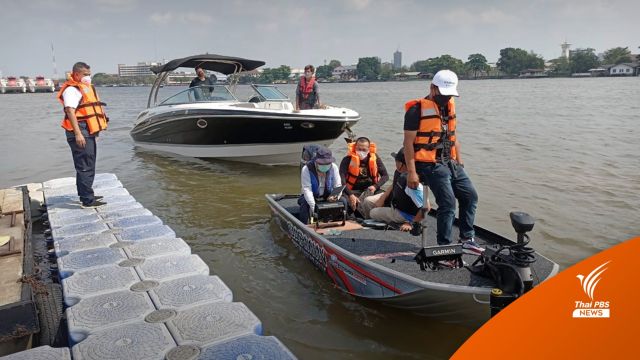 พฐ.นำเรือแบสจำลองเหตุการณ์ “แตงโม” ตกน้ำ พิสูจน์นาทีจมน้ำ