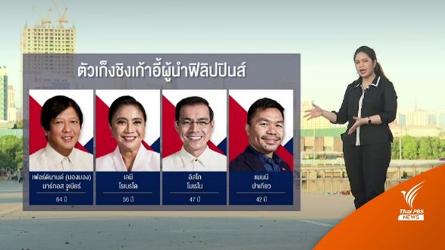 จับตาเลือกตั้ง "ผู้นำฟิลิปปินส์" ทายาทอดีตผู้นำเผด็จการลงชิงชัย