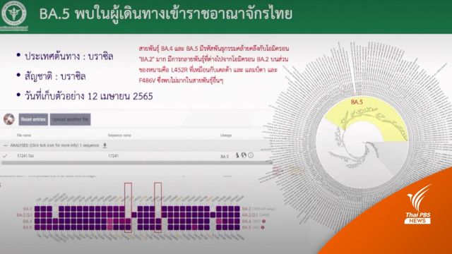 จับตา "โอมิครอน" สายพันธุ์ BA.5 -BA.2.12 พบชาวต่างชาติ 3 คน 