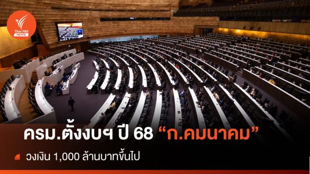 ครม.ตั้งงบฯ ปี 68 "ก.คมนาคม" วงเงิน 1,000 ล้านบาทขึ้นไป
