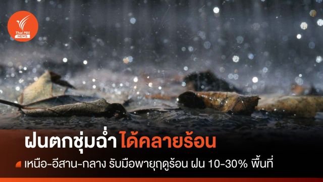 สภาพอากาศวันนี้ เหนือ-อีสาน-กลาง "พายุฤดูร้อน" ในหลายพื้นที่
