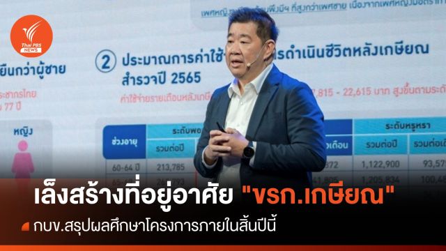 กบข.เล็งสร้างที่อยู่อาศัย "ขรก.เกษียณ" คาดสรุปผลศึกษาสิ้นปีนี้