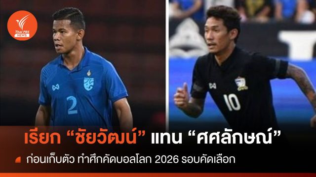 ช้างศึกเรียก "ชัยวัฒน์" เสียบแทน "ศศลักษณ์ " ที่มีอาการบาดเจ็บ 