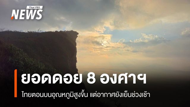 สภาพอากาศวันนี้ ยอดดอย-ยอดภูอากาศเย็นถึงหนาว ใต้ฝนตกหนัก
