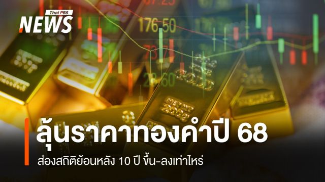 ส่องสถิติราคาทองคำย้อนหลัง 10 ปี ลุ้นปี 2568 ไปสุดที่เท่าไหร่?