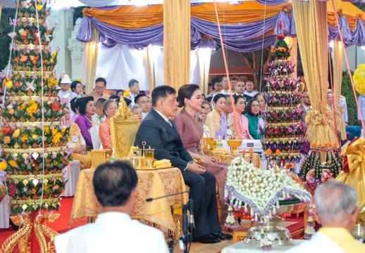 “ในหลวง-พระราชินี” เสด็จฯ พิธีบายศรีทูลพระขวัญ จ.เชียงใหม่