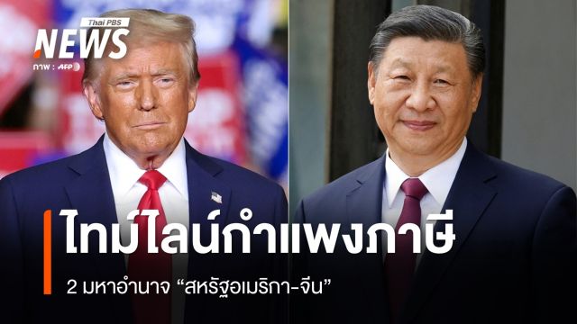 ไทม์ไลน์ 2 มหาอำนาจ "สหรัฐอเมริกา-จีน" งัดข้อตั้งกำแพงภาษี
