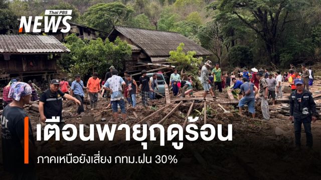 สภาพอากาศวันนี้ อากาศร้อนอบอ้าว เหนือ-กทม.ยังเจอฝน
