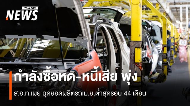 กำลังซื้อหด-หนี้เสียพุ่ง ฉุดยอดผลิตรถเม.ย.ต่ำสุดรอบ 44 เดือน