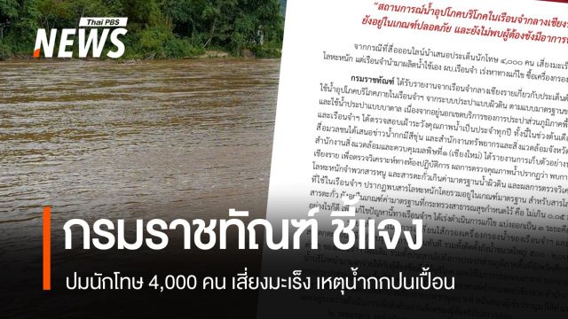 "ราชทัณฑ์" เผยผลตรวจคุณภาพน้ำในเรือนจำกลางเชียงราย