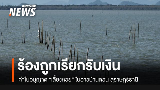 เปิดขบวนการเรียกรับเงิน “ค่าใบอนุญาตเลี้ยงหอย” อ่าวบ้านดอน เขต อ.เมืองสุราษฎร์ธานี
