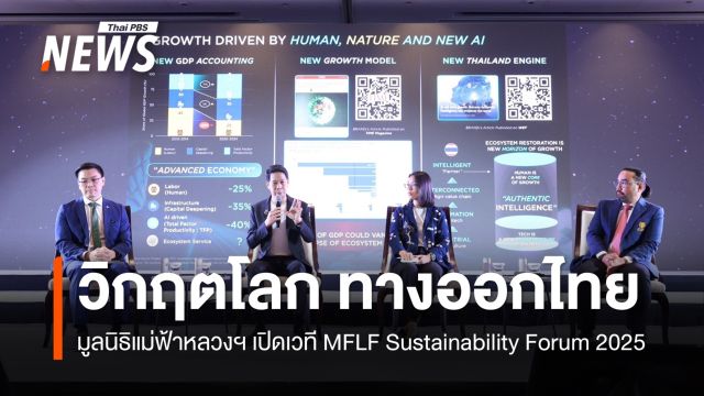 MFLF Sustainability Forum 2025 เสวนา "วิกฤตโลก  ทางออกไทย" 