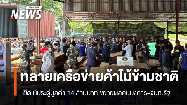 ทลายเครือข่ายทุนจีน-เวียดนามค้าไม้ข้ามชาติ ยึด "ไม้ประดู่" มูลค่า 14 ล้าน