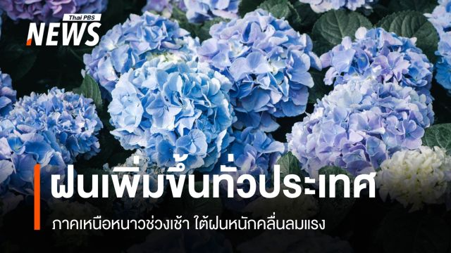 สภาพอากาศวันนี้ ภาคเหนือหนาวช่วงเช้า ใต้ฝนหนักคลื่นลมแรง