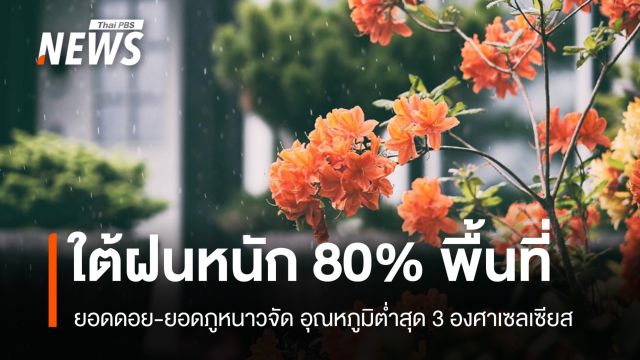 สภาพอากาศวันนี้ ใต้ฝนหนัก 80% ยอดดอย-ยอดภูหนาวจัดต่ำสุด 3 องศาฯ