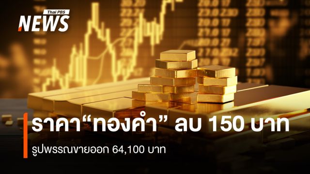 ราคา“ทองคำ” ลบ 150 บาท รูปพรรณขายออก 64,100 บาท