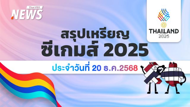 สรุปเหรียญซีเกมส์ครั้งที่ 33 วันที่ 20 ธ.ค.68 อัปเดต 08.00 น. ไทยนำ 232 เหรียญทอง