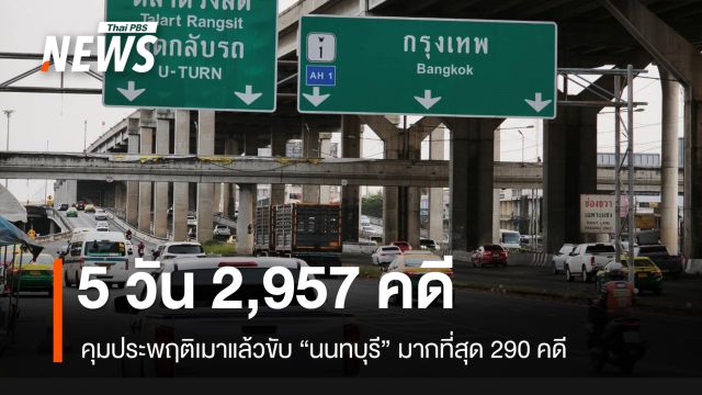 คุมประพฤติเมาแล้วขับ สะสม 5 วัน 2,957 คดี “นนทบุรี” อันดับ 1