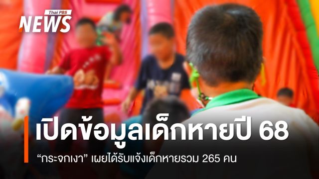 "มูลนิธิกระจกเงา" เผยข้อมูลเด็กหายปี 68 เผยได้รับแจ้งเด็กหายรวม 265 คน