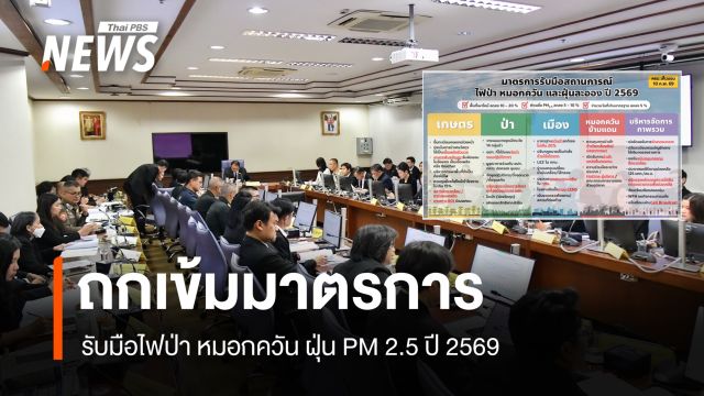   รมว.ทส. ถกหน่วยงาน เข้มมาตรการรับมือไฟป่า หมอกควัน ฝุ่น PM 2.5 ปี 69