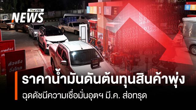 ราคาน้ำมันดันต้นทุนสินค้าพุ่ง ฉุดดัชนีความเชื่อมั่นอุตฯ มี.ค. ส่อทรุด