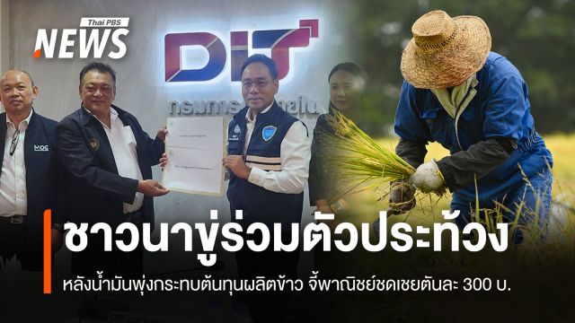 ชาวนาขู่ร่วมตัวประท้วง หลังน้ำมันพุ่งกระทบต้นทุนผลิตข้าว 