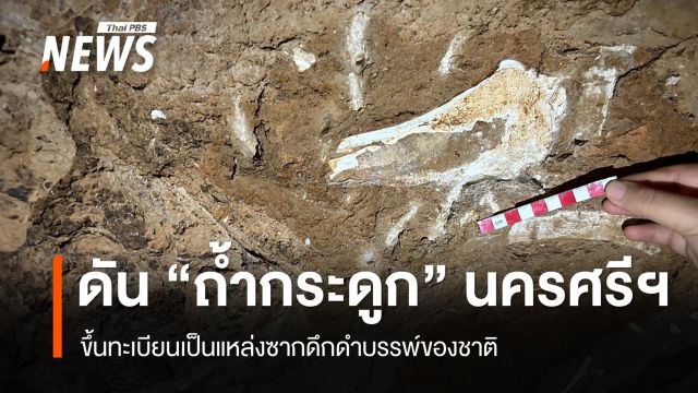ทส.ดัน "ถ้ำกระดูก" นครศรีฯ ขึ้นทะเบียนเป็นแหล่งซากดึกดำบรรพ์ของชาติ
