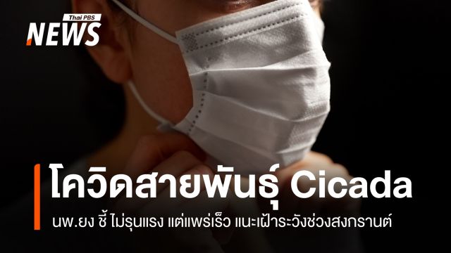 "นพ.ยง" ชี้ โควิดสายพันธุ์ "Cicada" ไม่รุนแรง แต่แพร่เร็ว 