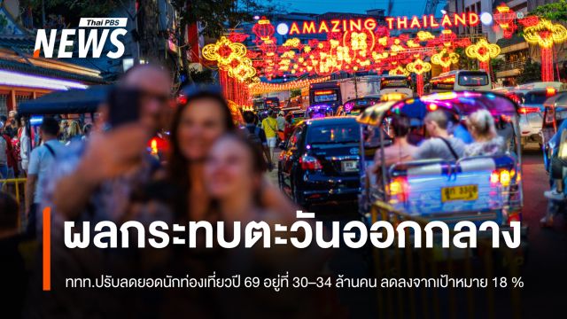 ททท.ปรับยอดนักท่องเที่ยวปี 69 ลง 18 % จากเป้าหมาย จากผลกระทบตะวันออกกลาง