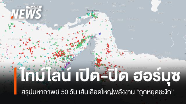 สรุปมหากาพย์ 50 วัน! เปิด-ปิด "ฮอร์มุซ" เส้นเลือดใหญ่พลังงานถูกหยุดชะงัก