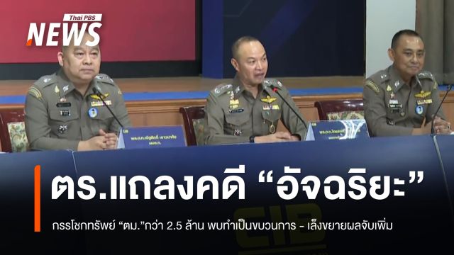 ตร.แถลงคดี “อัจฉริยะ” และพวกคดีกรรโชกทรัพย์ “ตม.” พบแผนประทุษกรรมชัดเจน 